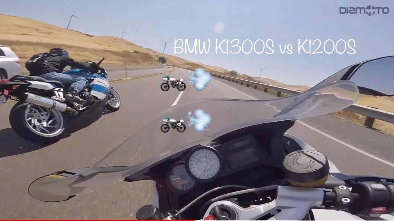 BMW K1300s vs K1200s Spirited run