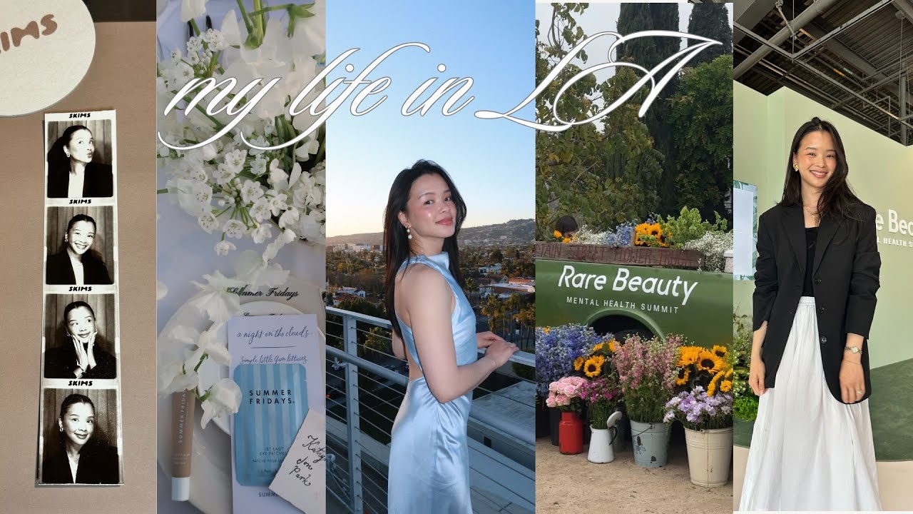 my life in LA | brand events, summer fridays dinner, skims haul & rare beauty mental health summit