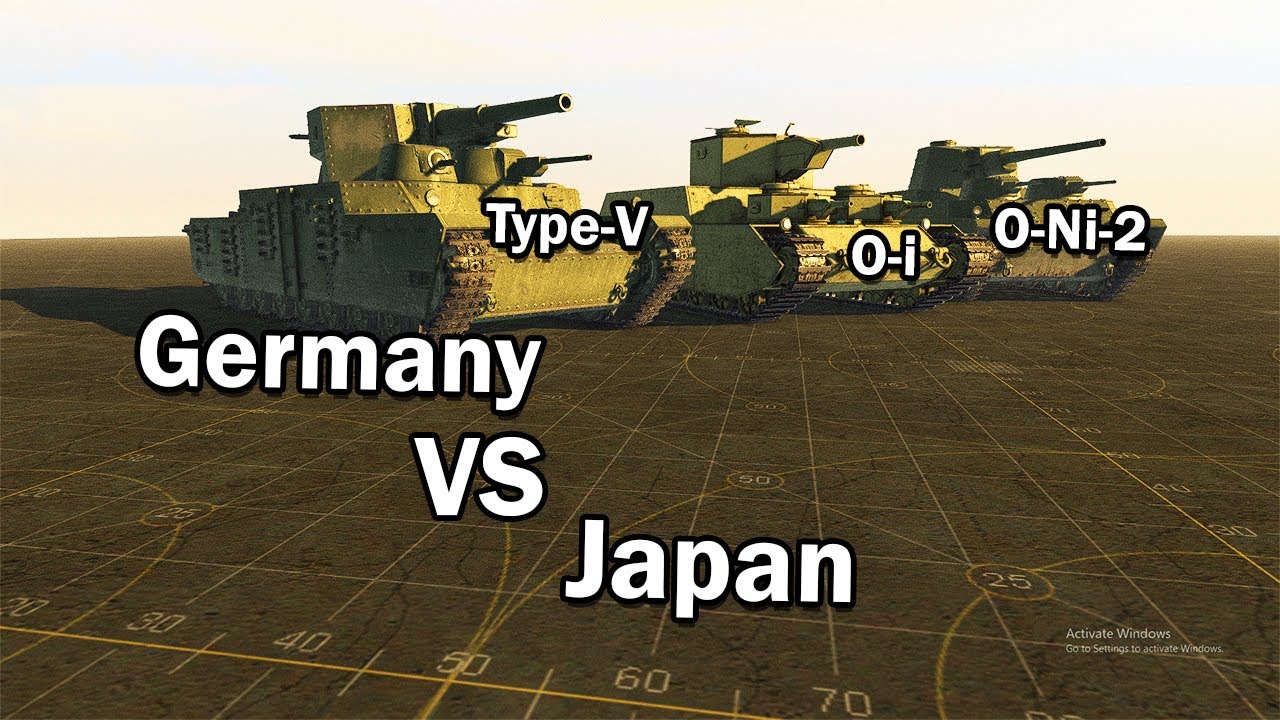 Heavy tanks Germany Vs Japan #mowas2 #goh #mods #warthunder