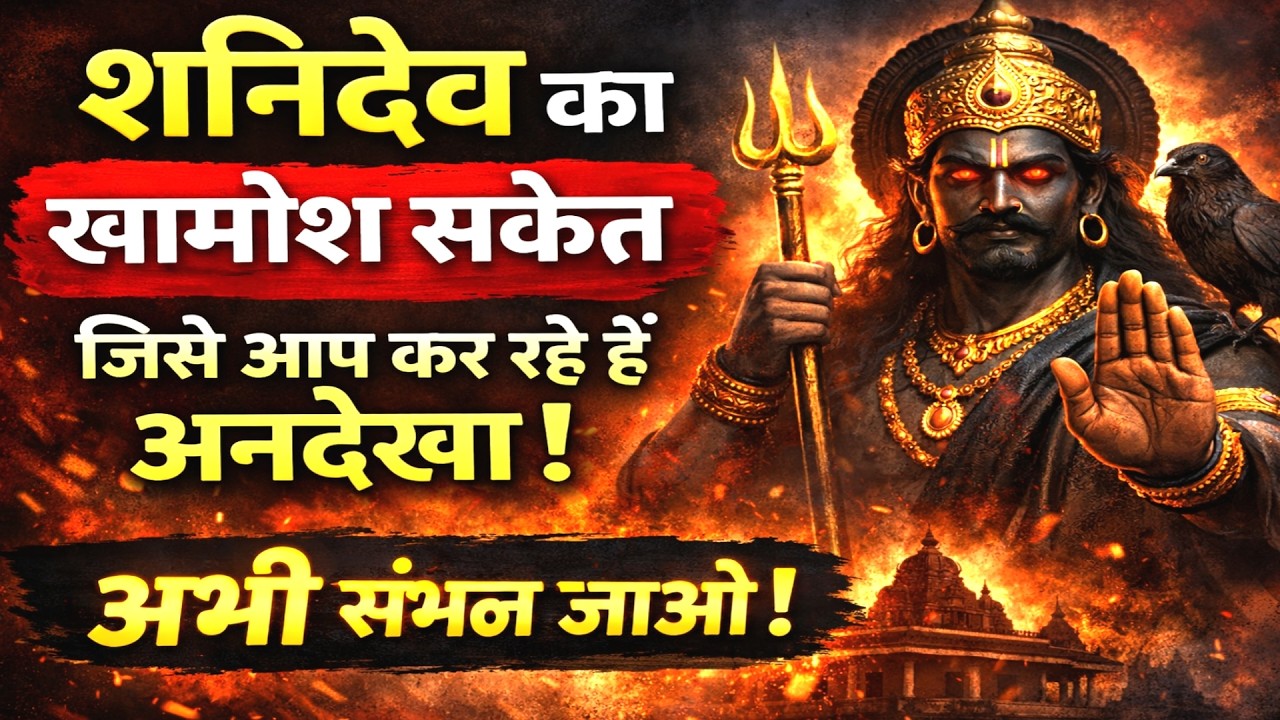 शनिदेव का वो खामोश संकेत जिसे आप बार बार अनदेखा कर रहे हैं 