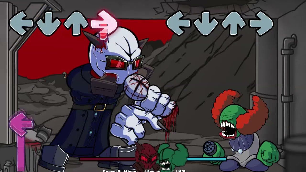 FNF EPIC BATTLE Torture VS Tricky [hard] [Improbable Torture]