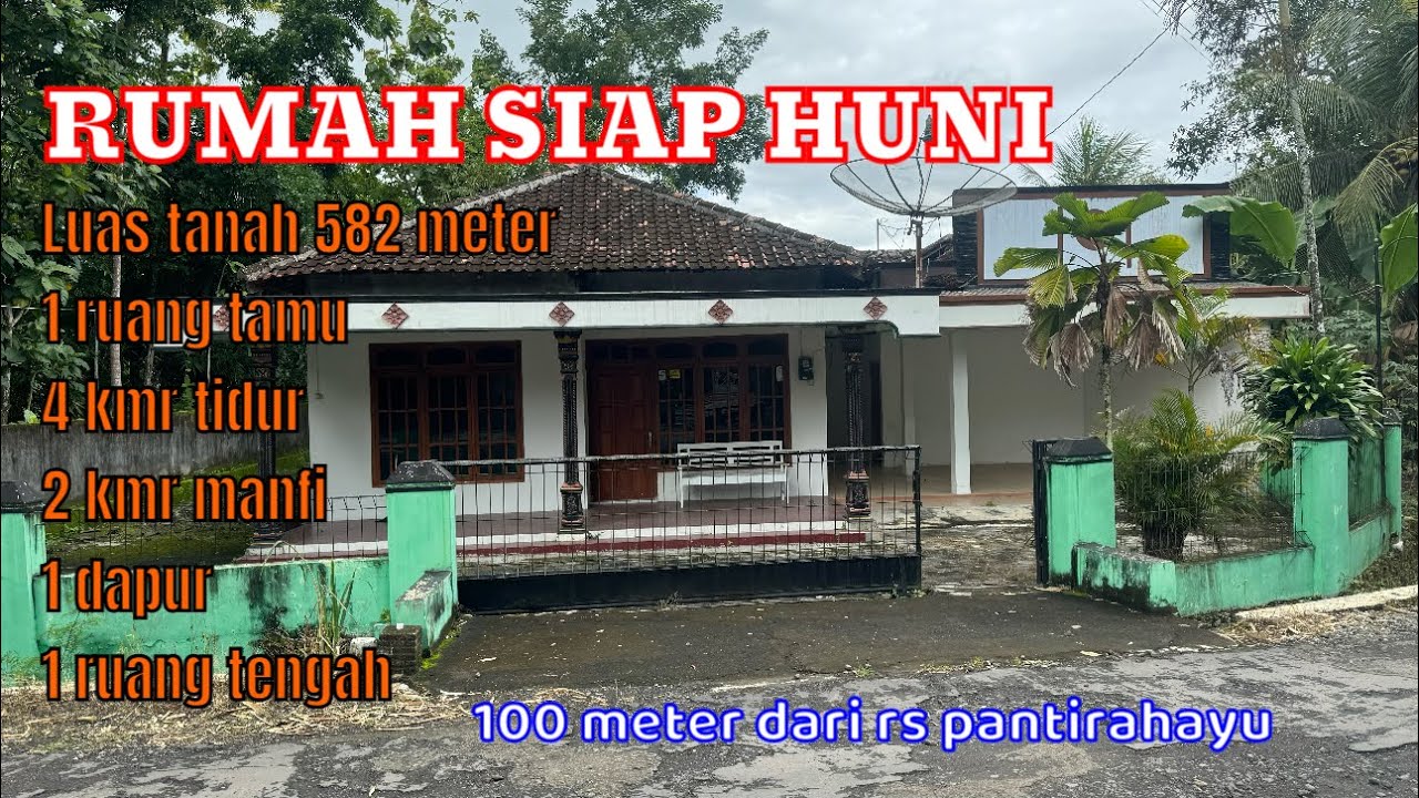 RUMAH SIAP HUNI LUAS 582 METER BERJARAK 100 METER DARI RS PANTI RAHAYU