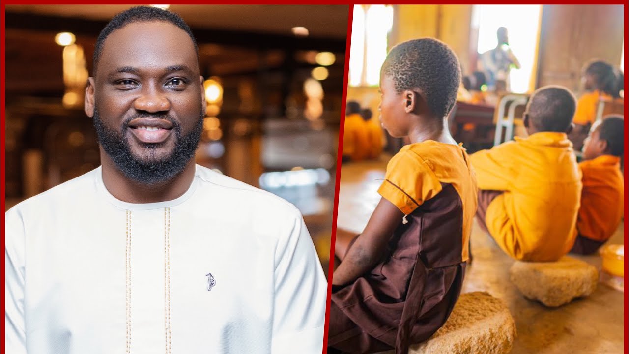 KIDS SIT ON STONES TO LEARN IN GHANA: O.K. FRIMPONG RESCUES ANANEKROM M/A BASIC SCHOOL!