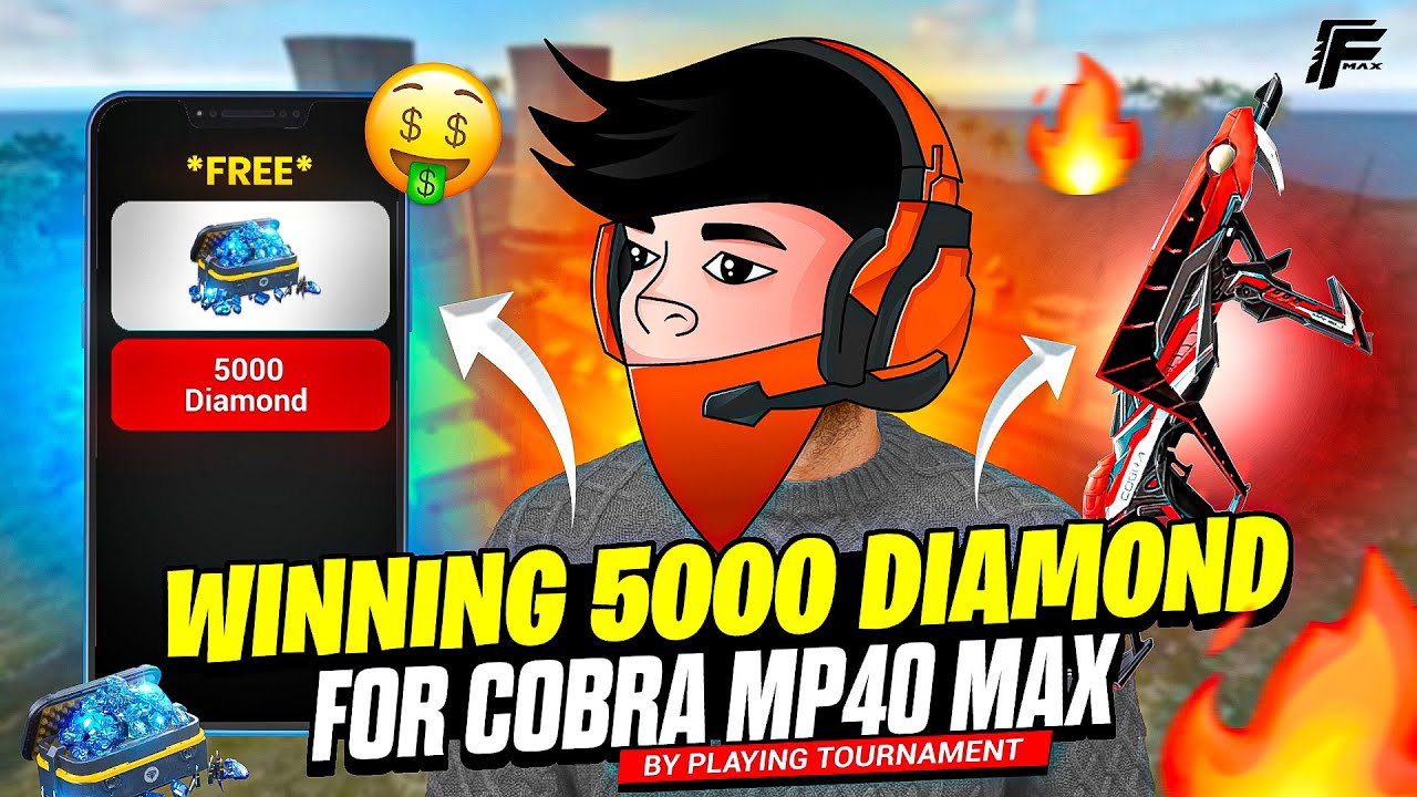 Winning 5000 💎 For Cobra Mp40 Max 🔫| By Playing Free Fire Tournament 🔥| Shreyash!op