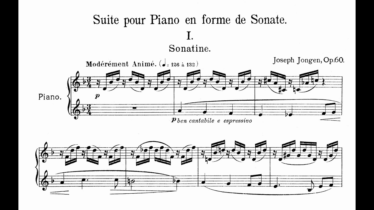 Joseph Jongen - Suite pour Piano en forme de Sonate, Op.60 (Ryckelynck)