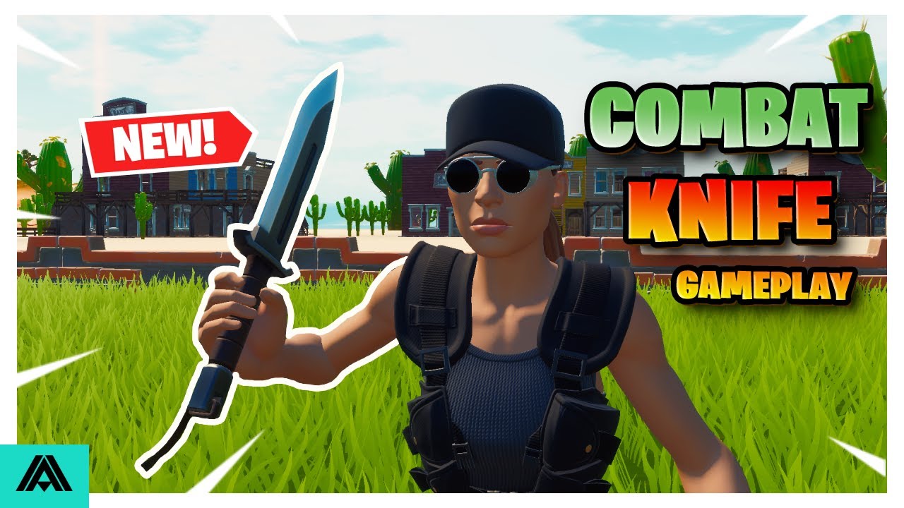 *COMBAT KNIFE* GAMEPLAY & SOUND TEST (HARVESTING TOOL) - Fortnite