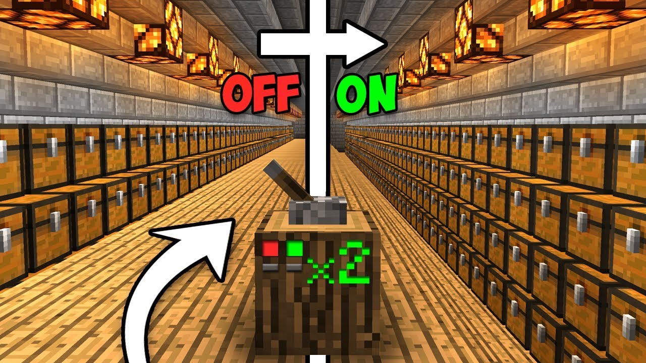 Retractable MASS STORAGE System! - Minecraft Tutorial