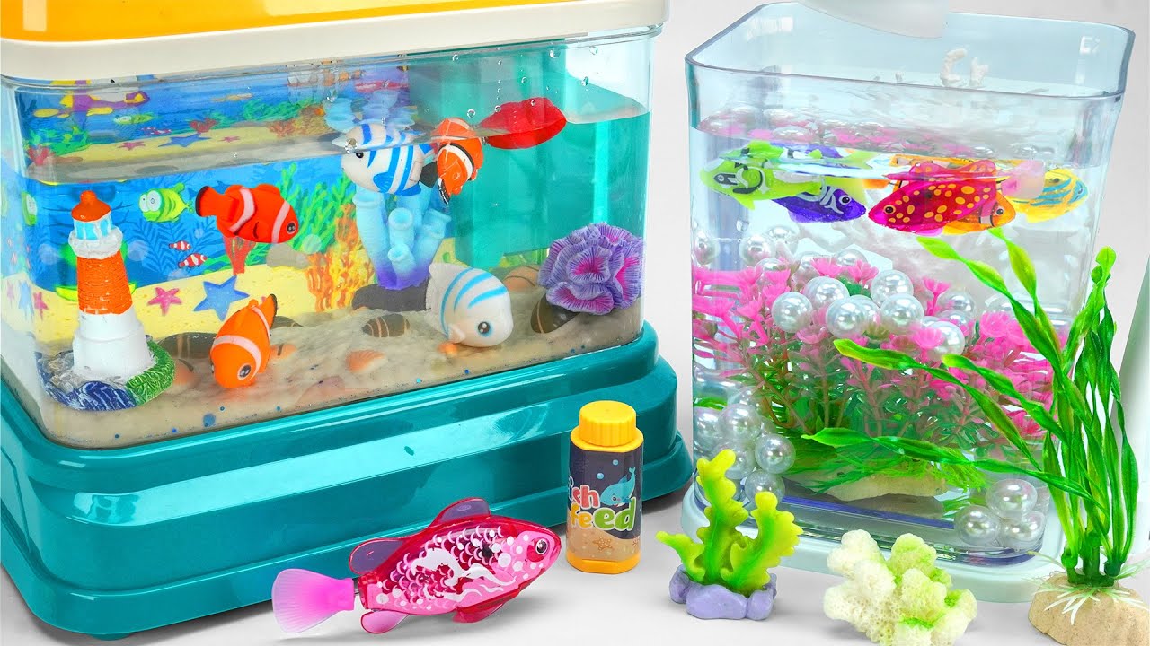 Satisfying Unboxing Zuru Robo Alive Aquarium & Robo Fishing Tank Playset ReviewToys