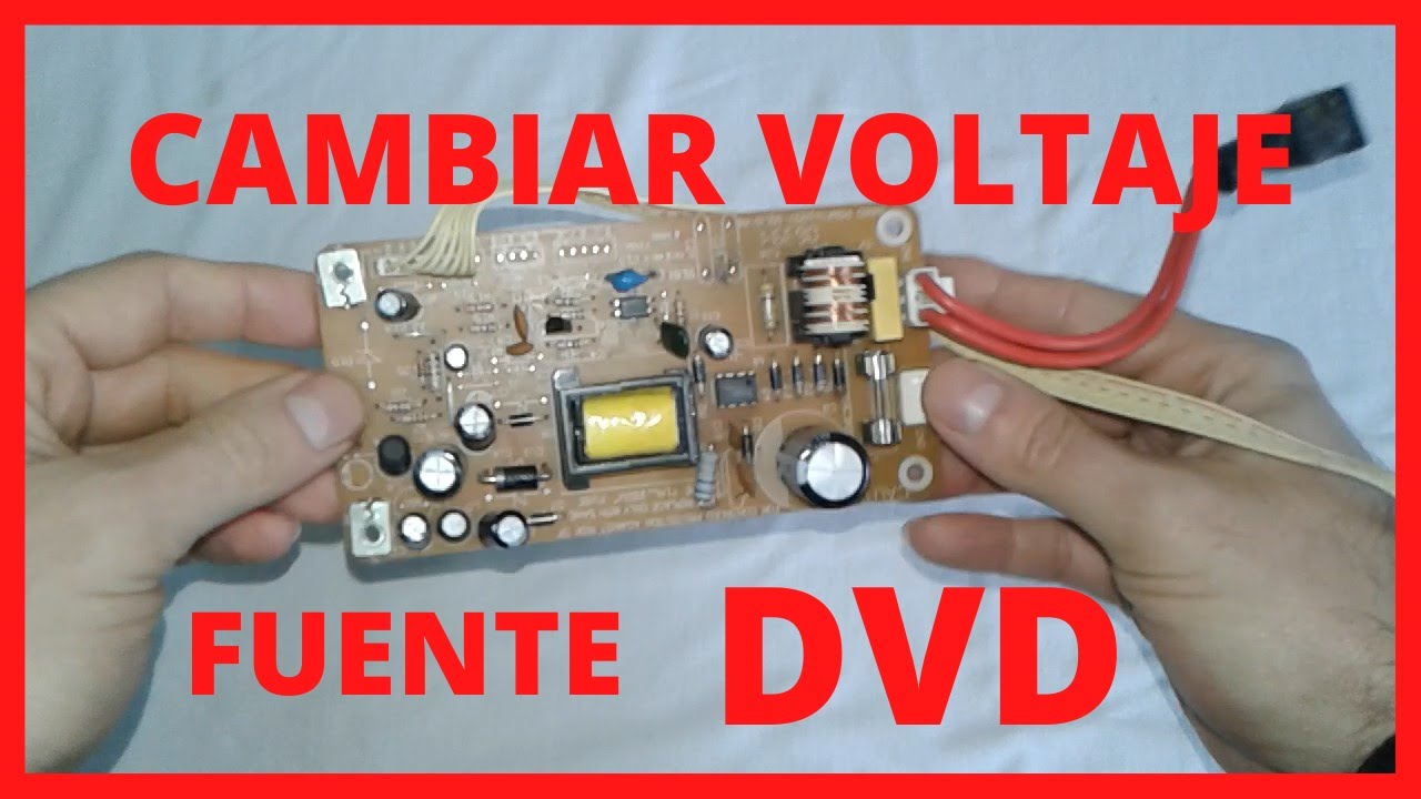 CAMBIAR ⚡ ​VOLTAJE​ ⚡ ​de SALIDA FUENTE CONMUTADA (DVD)