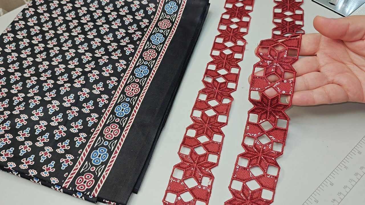 Boutique जैसे महंगे Designer suit को बनाएं घर पर हीं / Beautiful front panel Printed kurti design