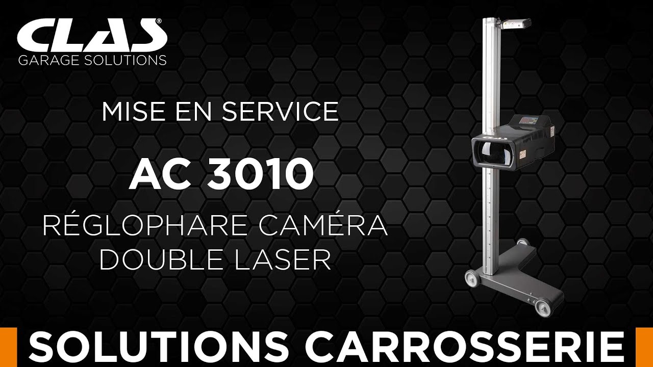 REGLOPHARE CAMÉRA DOUBLE LASER (AC 3010) : MISE EN SERVICE