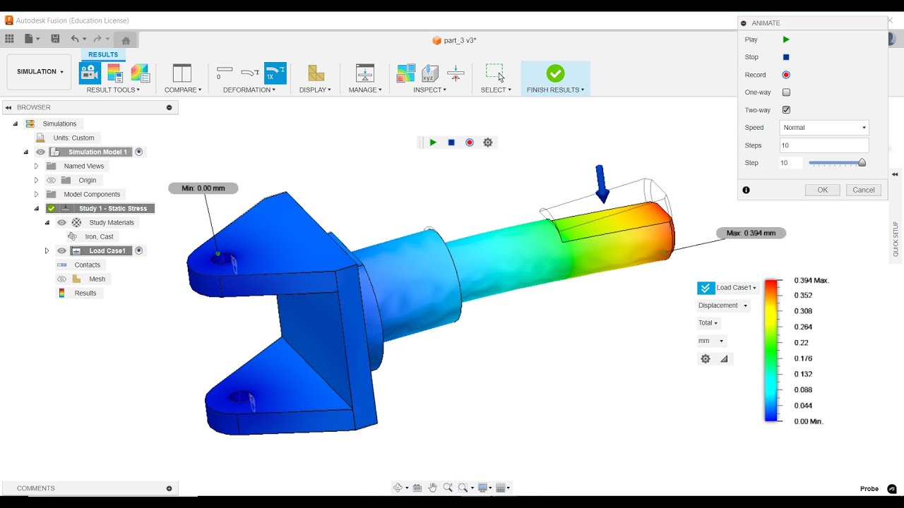 Easy Steps for Fusion 360 simulation tutorial
