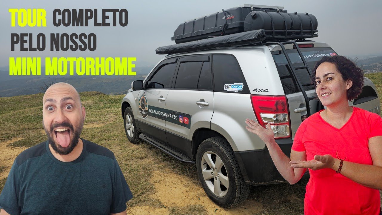 Tour Completo do nosso Mini Motorhome | Suzuki Grand Vitara 4x4 | EP.01