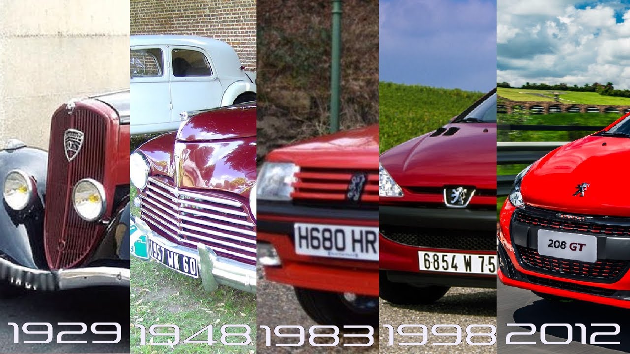 Evolution of Peugeot 200 (1927-present)