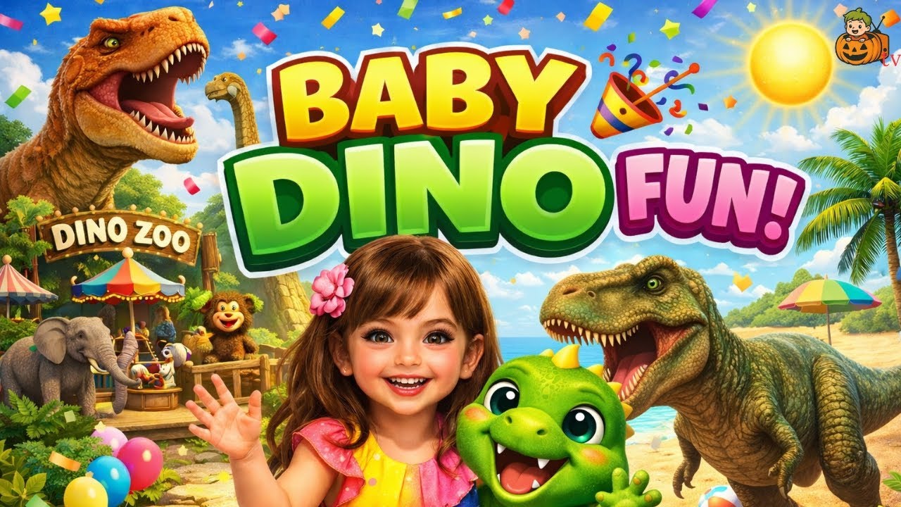 BABY DINO FUN! - HAPPY DINO FAMILY 🏡🦖@ Pumpkin Tv