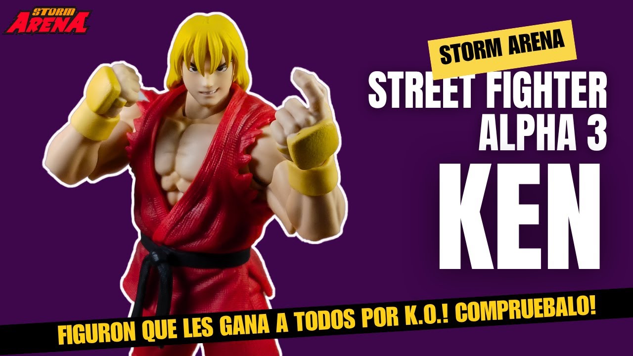 Ken Street Fighter Alpha 3 - ¡Figura de Acción ÉPICA de Storm Arena!