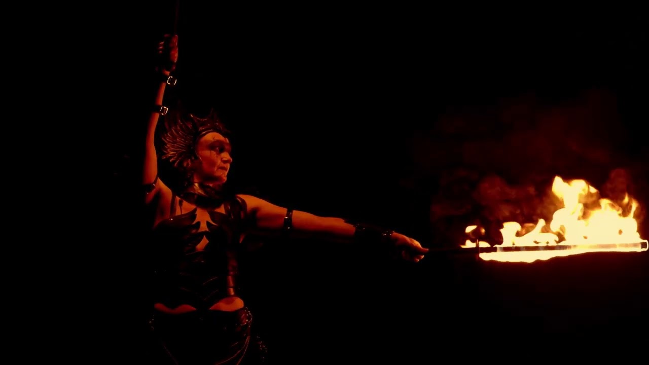 Laura Daligan and Esther Winckles Fire Dancing