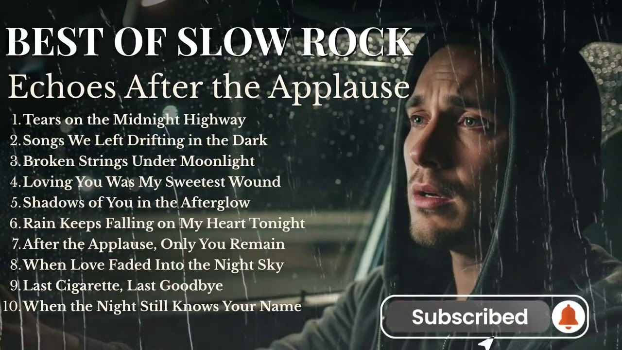 Tears on the Midnight Highway🎼Soft Slow Rock for Late Night | Melancholic Songs After Goodbye