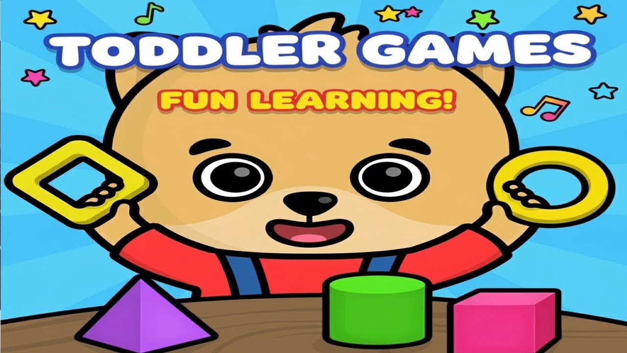 🧸Toddler Games & Shapes 🟦🟢 | Fun Learning Playtime for Kids
