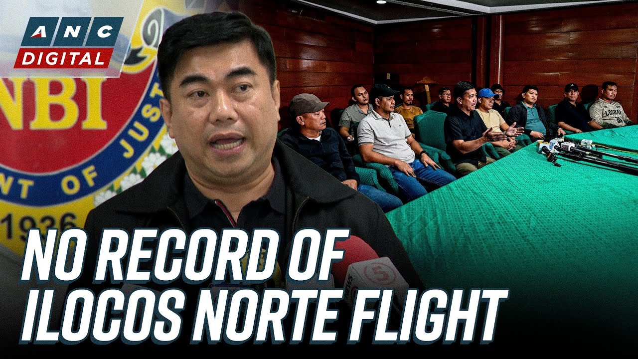 NBI: No record of flight to Ilocos Norte with Zaldy Co as claimed by 'ex-Marines' | ANC