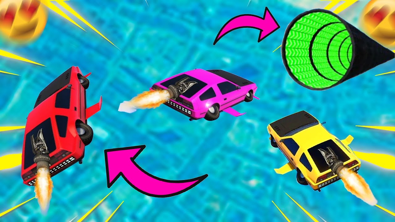 FREE CRAWLER + FLYING CAR in GTA 5 RACES