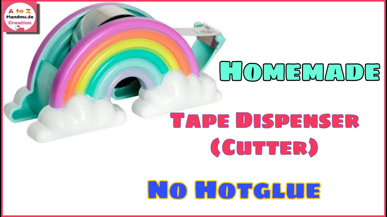 DIY Tape Dispenser/ How to make homemade tape dispenser/homemade tape cutter/school supplies hack