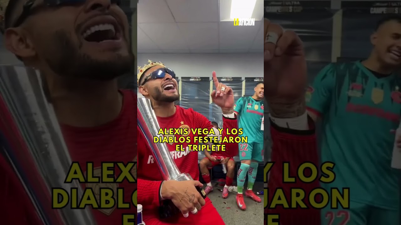 &iexcl;EL REY! 👹👑 Alexis Vega y el Toluca festejaron as&iacute; el Campeones Cup 2025