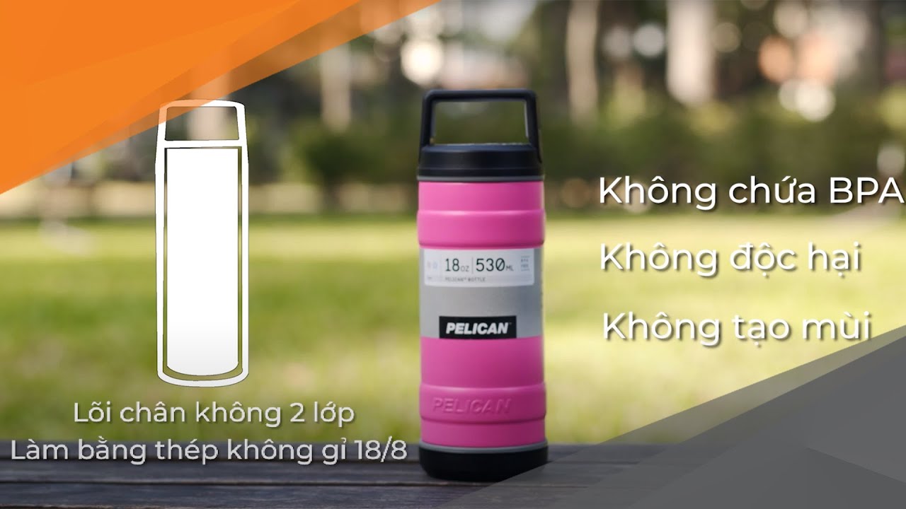 B&igrave;nh giữ nhiệt Pelican&trade; TRAVBO18 - PINK | TI XI AI