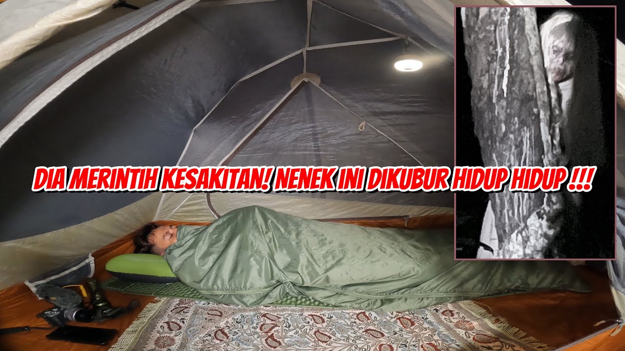 SOLO CAMPING HORROR~TERROR MAKHLUK HALUS PENUNGGU HUTAN~PENAMPAKAN TEREKAM JELAS.
