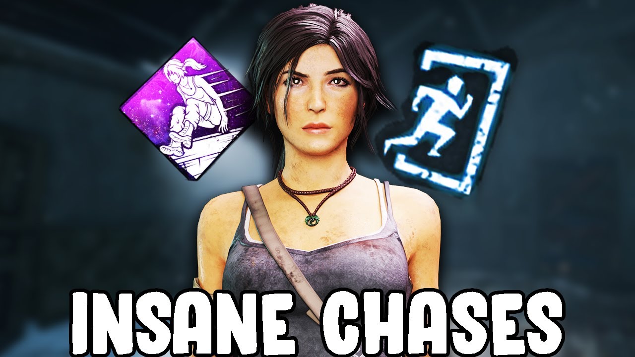 DBD But it's INSANE Survivor Chases | Lara Croft Adept