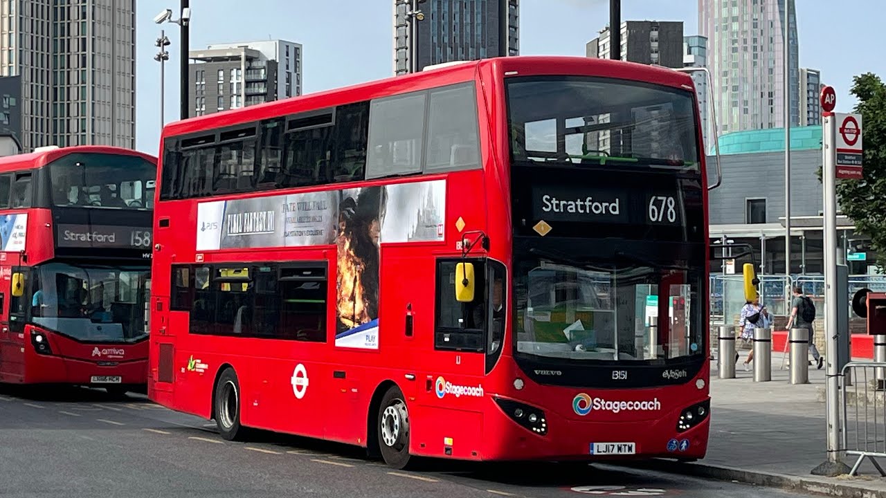 London Buses around Stratford 27/06/23