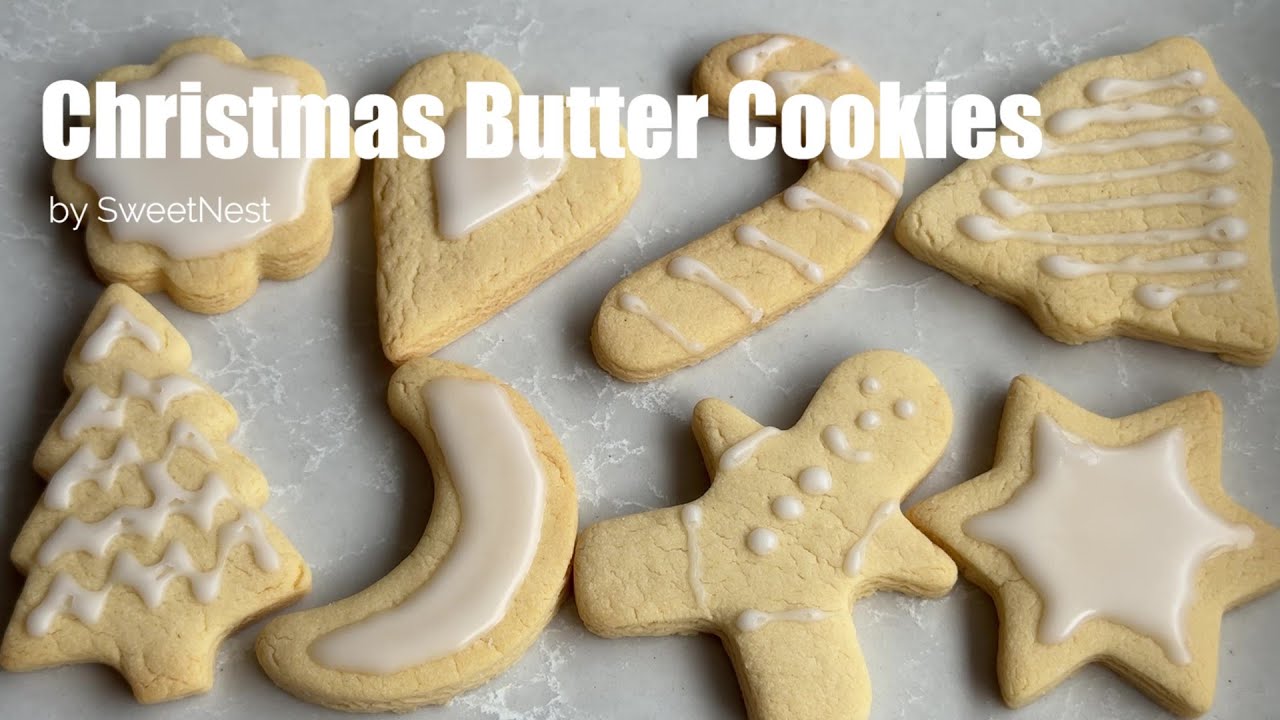 Christmas Butter Cookies - delicious and Christmassy cookies to make with the kids!