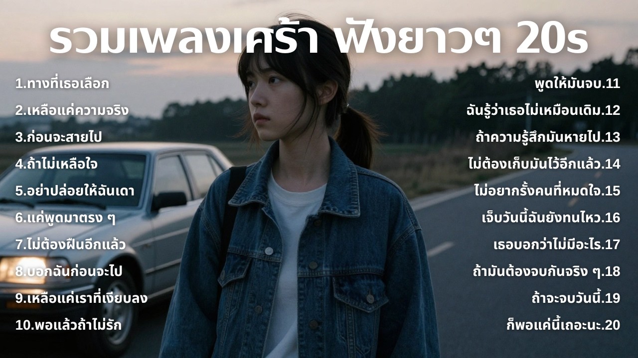 เพลงเศร้าใหม่ล่าสุด ฟังยาวต่อเนื่อง 🎧 ไม่อินก็อิน 🥺 | ฟังยาวๆ | ชุด[236] | 20s [Official Music]