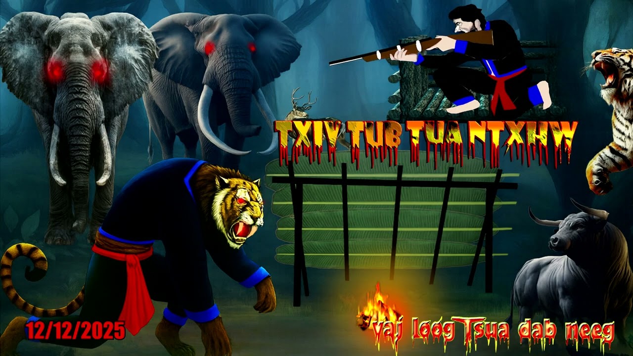 2 txiv tub raws tua ntxhw tho kaus muag txaus ntshai