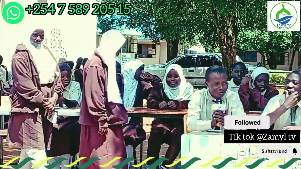 Wanafunzi Wa Makunda Muslim Secondary watumbuiza wazazi Kwa fani ya Utangazaji Wa Habari.