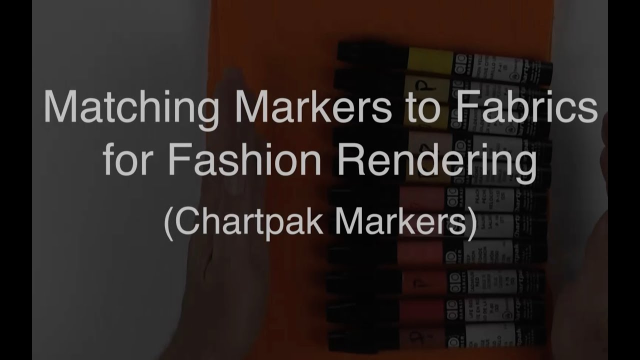 Marker Techniques for Fashion | Match Marker Color to Fabric | Chartpak Markers