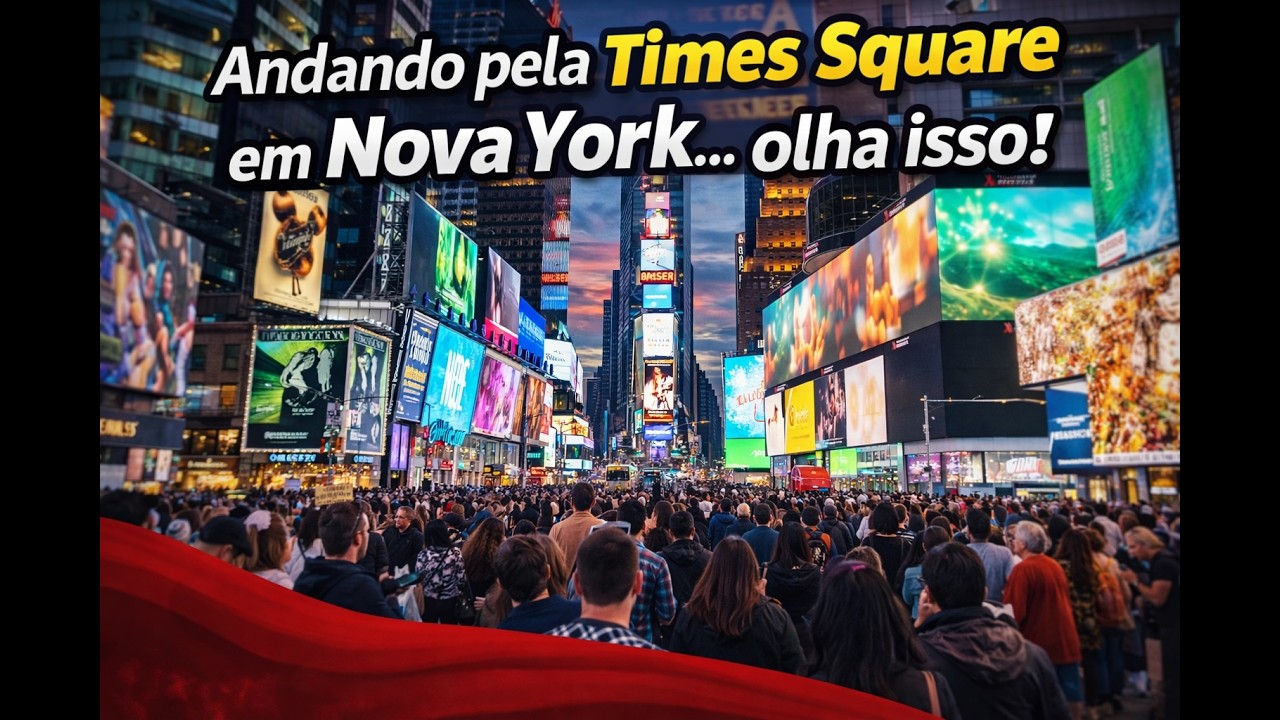 Da rua 42 até a Times Square: olha essa caminhada em NY