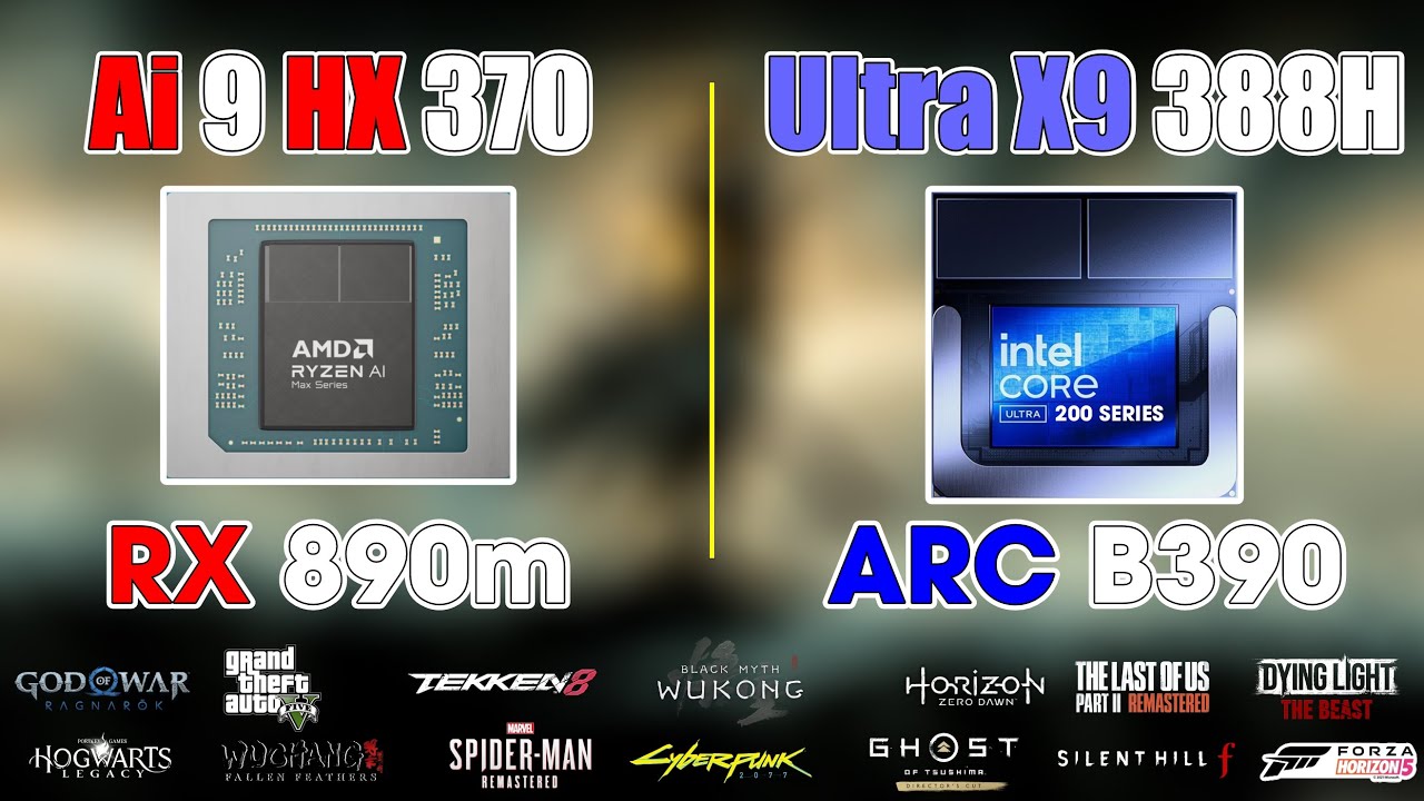Intel Ultra 9 388H vs Ryzen AI 9 HX 370: Arc B390 vs Radeon 890M @ 30W TDP
