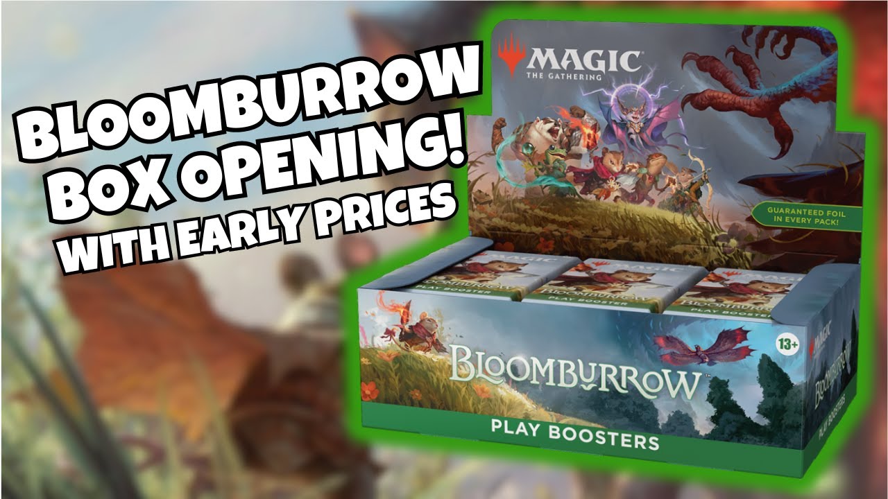 Открытие коробки с бустерами MTG Bloomburrow!