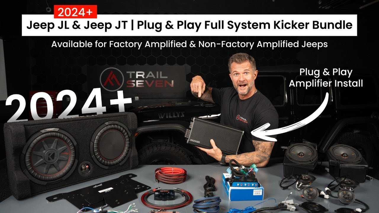 Jeep (2024 - Current), Plug and Play Kicker Full System Bundle | '24+ JL Wrangler/ JT Gladiator