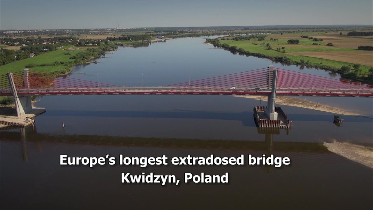 Najdłuższy w Europie most typu extradosed Kwidzyn