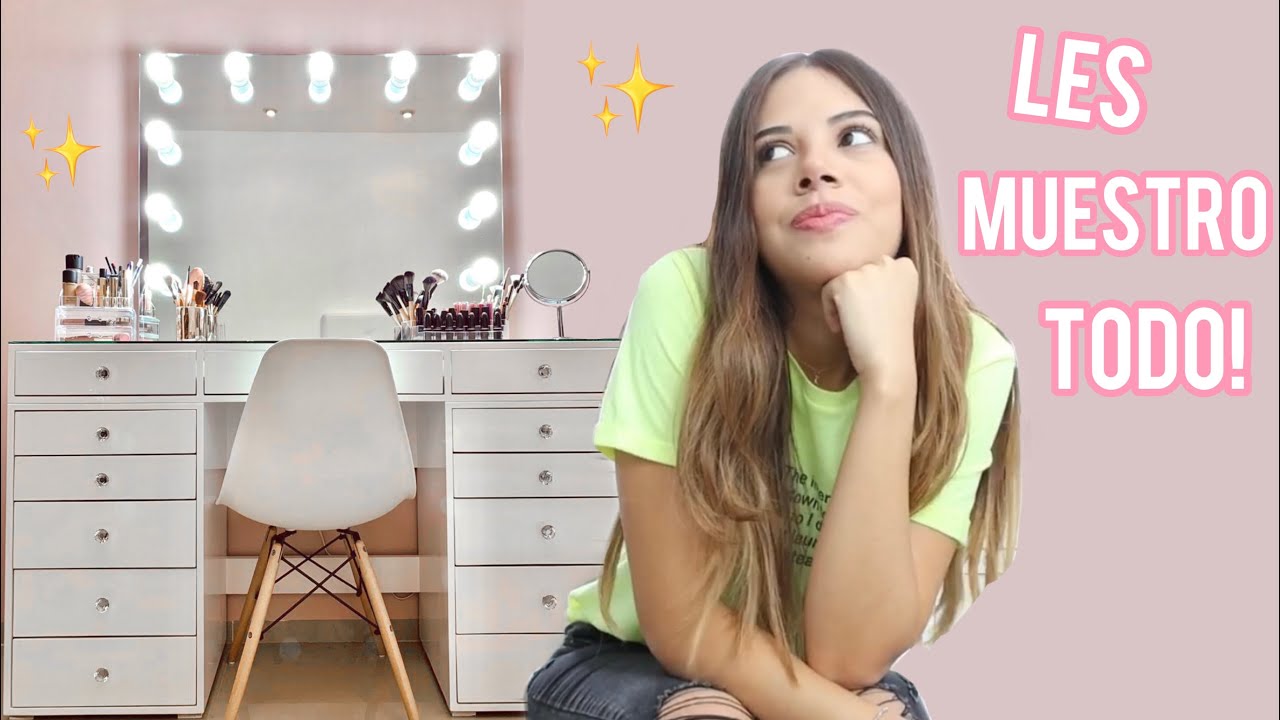 Mi COLECCIÓN de MAQUILLAJE💄el vanity que siempre soñé✨| Darlen Am