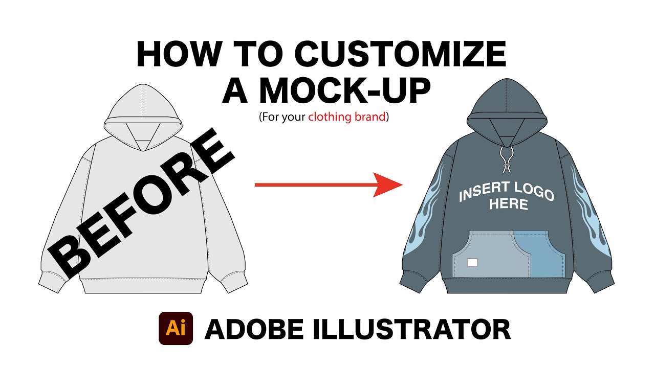 Adobe Illustrator: как настроить макеты для вашего бренда одежды