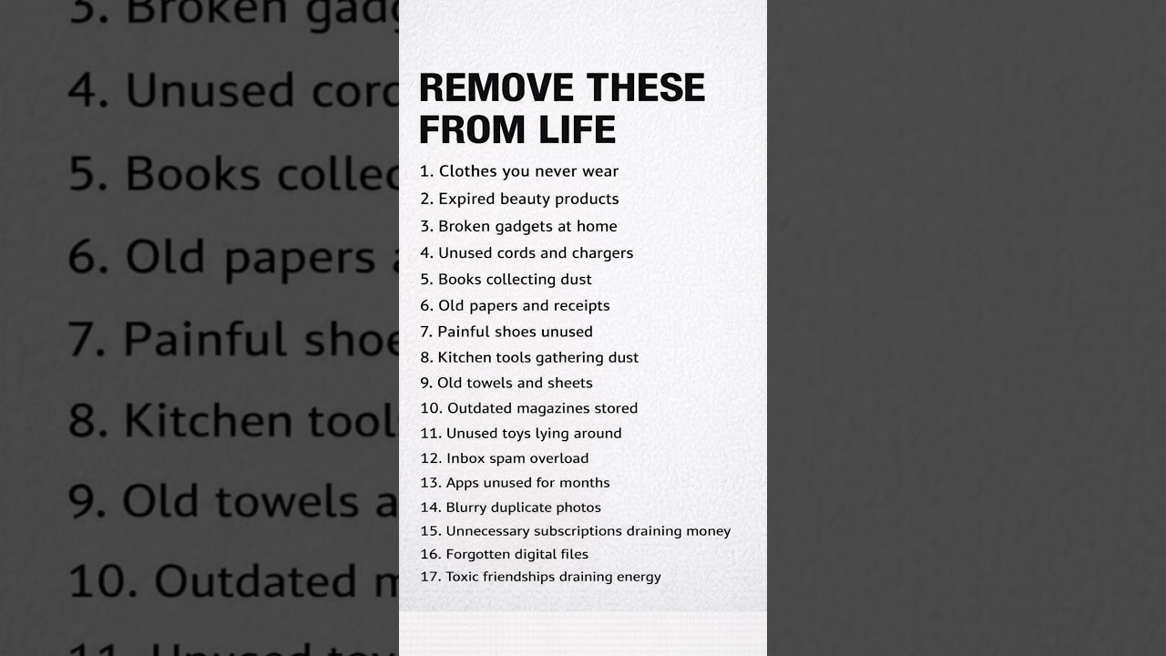 17 Things Killing Your Energy ⚡ #Minimalism #DeclutterYourLife #ProductivityTips