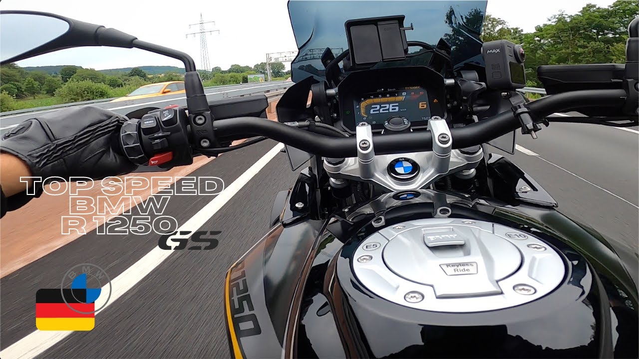 JE POUSSE AU MAXIMUM MA BMW R 1250 GS : TOP SPEED AUTOBAHN !!!
