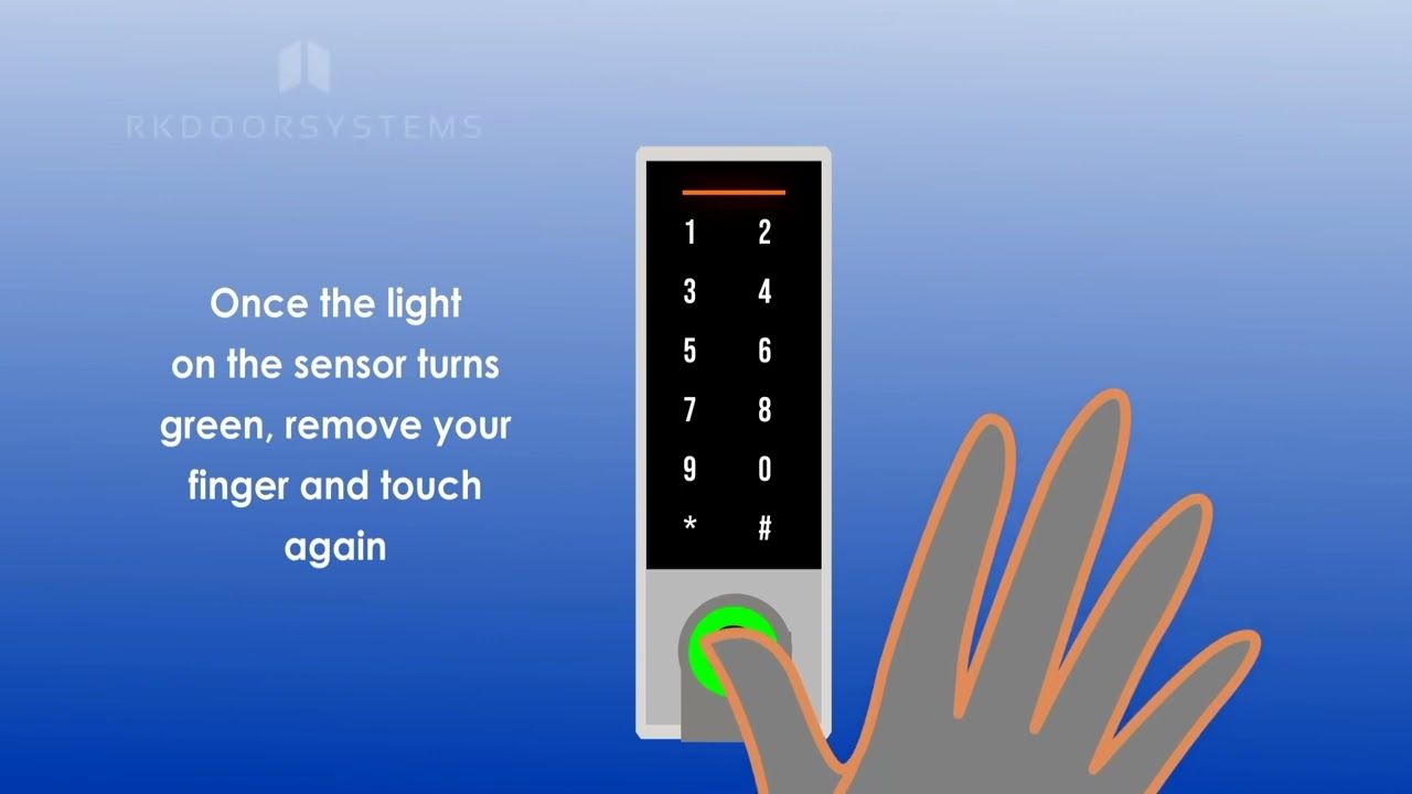 ES2050 Keypad  How to register finger prints using the keypad programme mode only