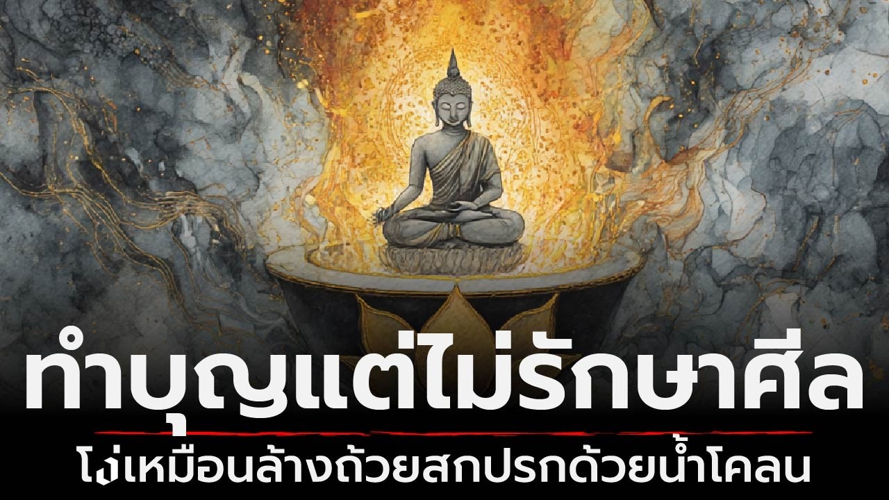 ทำบุญแต่ไม่รักษาศีล = เหมือนล้างถ้วยสกปรกด้วยน้ำโคลน | ธรรมะหักมุม | ธรรมะเดลี่