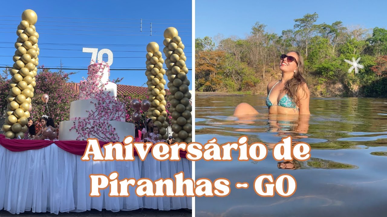 CONHECENDO A CACHOEIRA 3 TOMBOS + Aniversário de Piranhas GO