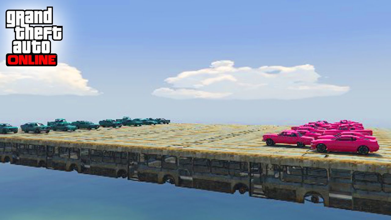 ROSAS vs VERDES! SI CAES PIERDES!! - GTA V ONLINE
