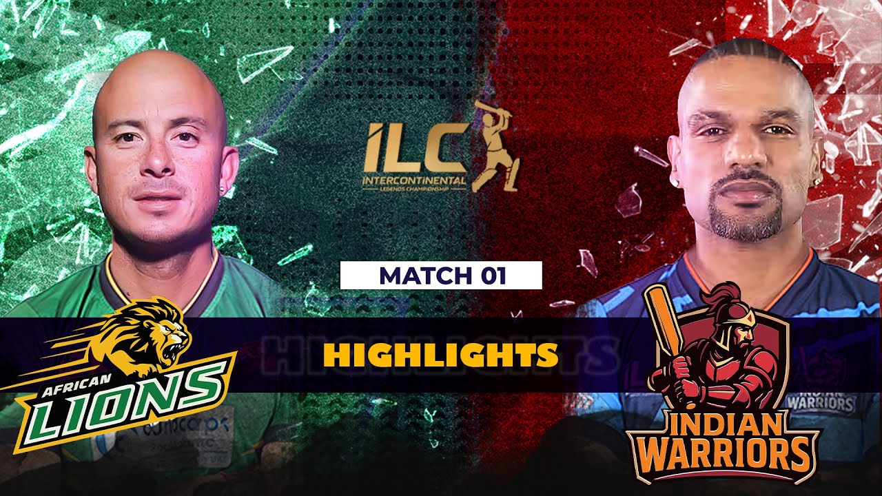 Indian Warriors vs African Lions | Match 1 | ILC T20 2025 | Highlights #ILCT20 #LegendsInAction
